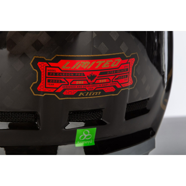Casca Snowmobil Klim F3 Carbon Pro ECE Ascent Black - Asphalt-36
