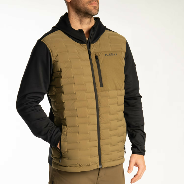 Hanorac Klim Boulder Stretch Down Hybrid Dark Olive - Black-7