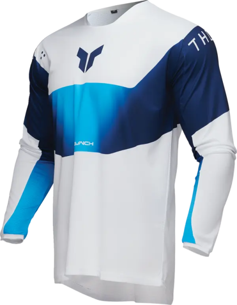 Tricou Enduro Thor Launchmode Storm White/Blue-5