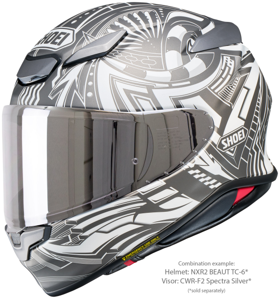Casca integrala SHOEI NXR2 BEAUT TC-6 Negru/Gri/Alb Mat XXL-7