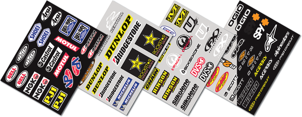 Iron-on Sponsor Kit Black, 1, nordicamoto.ro