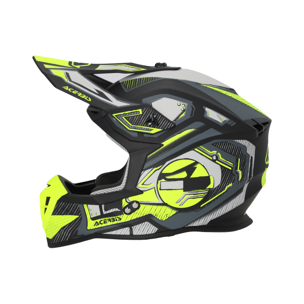 Casca Acerbis Linear 22-06 Negru/Galben Fluo XXL-1