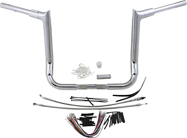 1-1/2(r) Ez Install Pointed Top Handlebar Kit Silver, 2, nordicamoto.ro