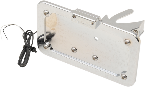 Side-mount License Plate White, 2, nordicamoto.ro