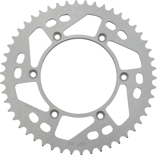 MOOSE RACING Rear Aluminum Sprocket Silver 