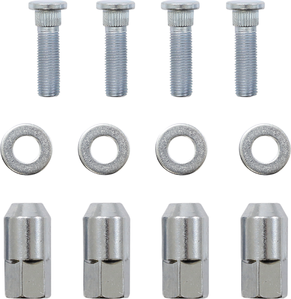 Wheel Stud/nut Kit Silver, 1, nordicamoto.ro