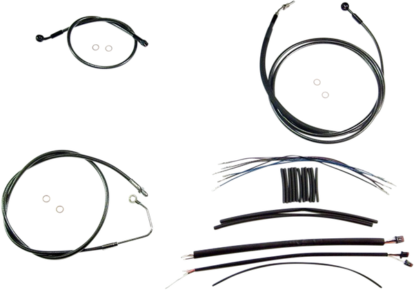 Black Pearl Upper Handlebar Installation Kit Black, 2, nordicamoto.ro