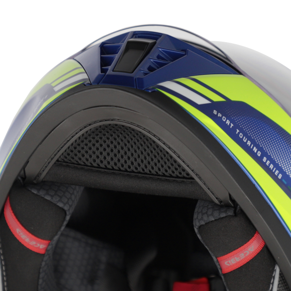 Casca Acerbis X-Way Graphic Blue/Yellow-0