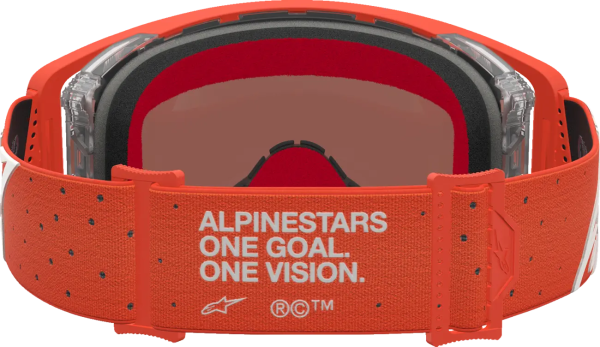 Ochelari Copii Alpinestars Vision Vesta Argintiu/Portocaliu/Lentila Colorata, 2, nordicamoto.ro