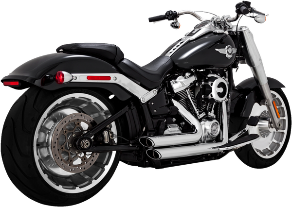 Shortshots Staggered Exhaust System Chrome, 1, nordicamoto.ro