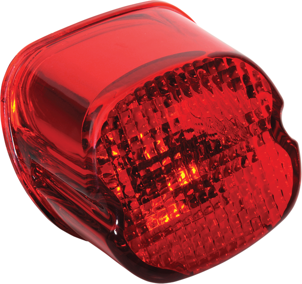 Laydown Taillight Lens With Bottom Tag Lens Red, 1, nordicamoto.ro