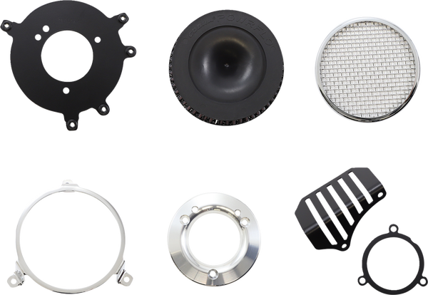 Air Cleaner Kit Silver, 2, nordicamoto.ro