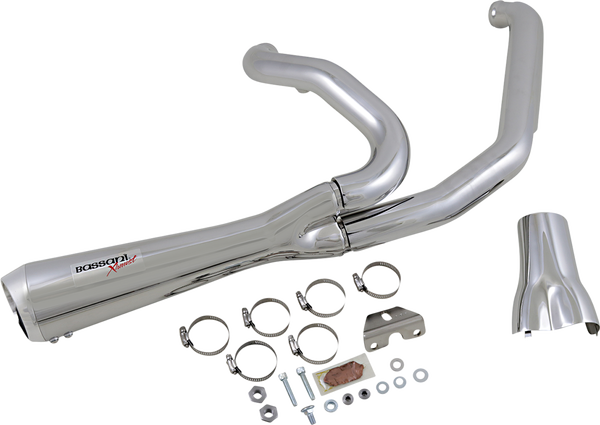 Road Rage 2:1 Short Exhaust System Chrome, 1, nordicamoto.ro