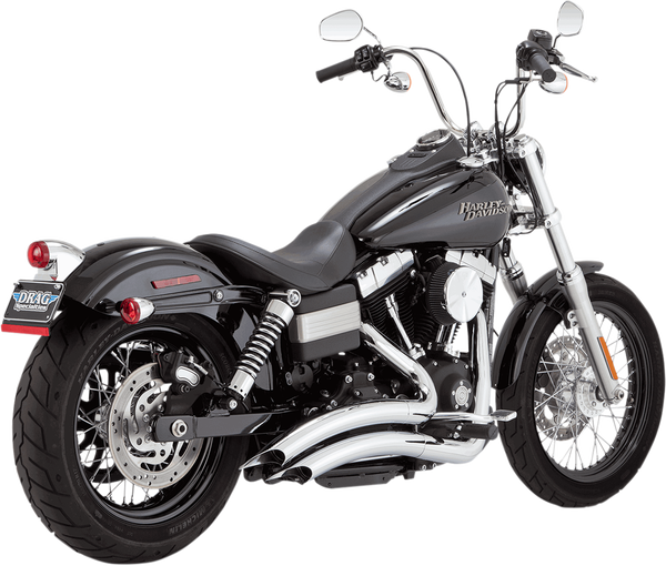 Big Radius 2:2 Exhaust System Chrome, 1, nordicamoto.ro