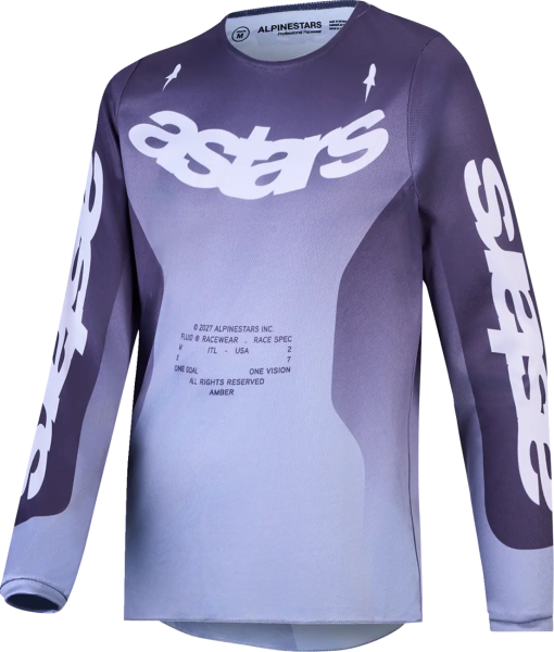 Tricou Copii Alpinestars Fluid Amber Gri/Mov S, 1, nordicamoto.ro