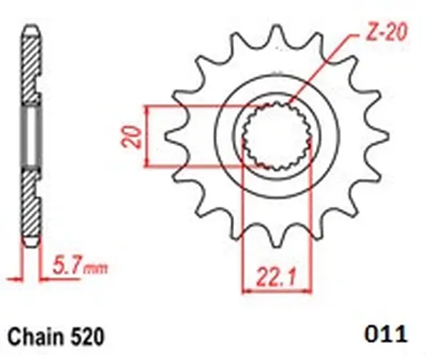 Steel Ultralight Front Sprocket Natural-0