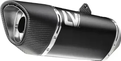Tobă de eșapament LeoVince LV-14R Black Edition Slip-On pentru Yamaha MT-07, 1, nordicamoto.ro