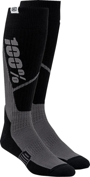 Sosete 100% Torque Comfort Moto Black-0