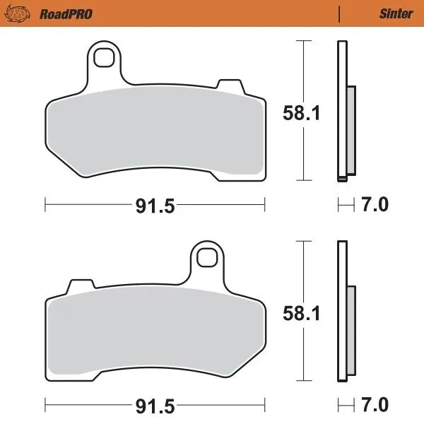Roadpro Sinder Brake Pad Front-0