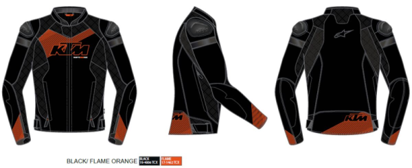 Geaca Piele KTM Tension V2 Orange/Black-1