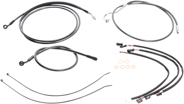 Black Pearl Upper Handlebar Installation Kit Black, 2, nordicamoto.ro