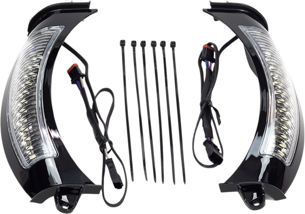 Fang® Headlight Bezels Black, 4, nordicamoto.ro