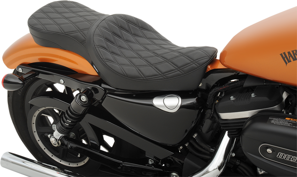 2-up Double Bucket Vinyl Seat Black, 2, nordicamoto.ro