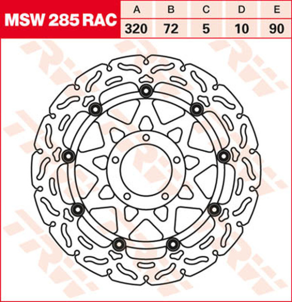Contoured Floating Brake Rotor Titan, 1, nordicamoto.ro