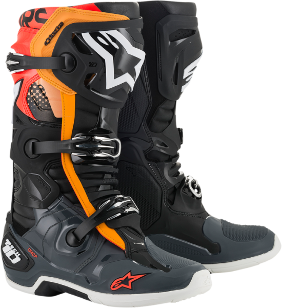 Boot Tech 10 Bk/gy/or 11 Black 45, 1, nordicamoto.ro