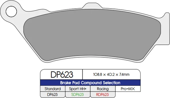 Brake Pad Sdp Sport Hh+ High Friction Street, 2, nordicamoto.ro