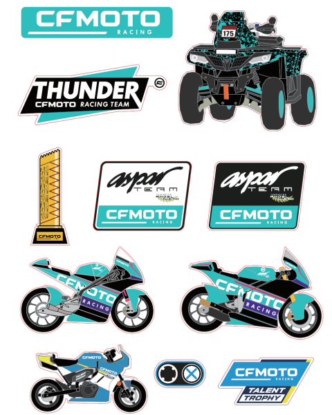 SET ABȚIBILDURI CFMOTO RACING A5, 3, nordicamoto.ro