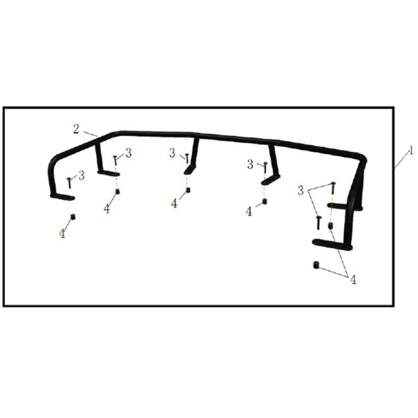 EXTENSIE PORTBAGAJ SPATE ATV CFMOTO CFORCE 600/625 TOURING NEGRU, 3, nordicamoto.ro