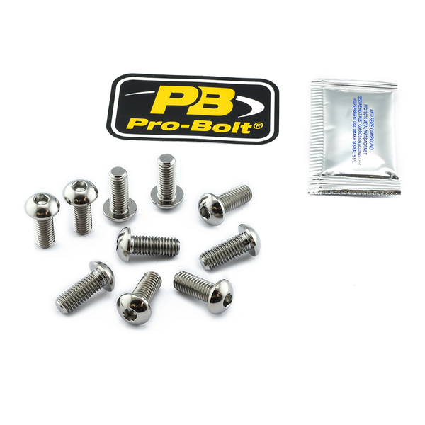 Brake Rotor Mounting Bolt Kit Silver, Unfinished, 1, nordicamoto.ro