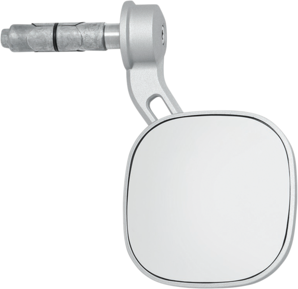 Dillinger Bar End Mirror Silver, 4, nordicamoto.ro