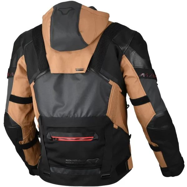 Geaca textil impermeabila touring/adventure MACNA TRYTON Night Eye™ XL Maro/Negru, 10, nordicamoto.ro