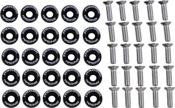 Fender Washer Kit Black, 1, nordicamoto.ro