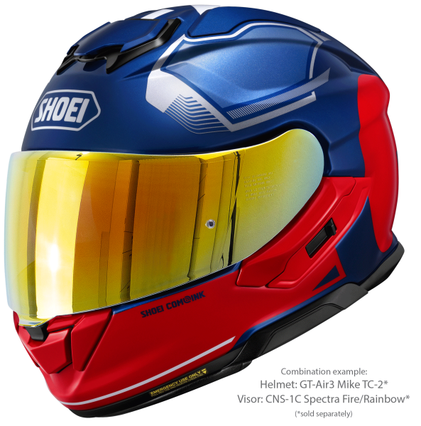 Casca integrala SHOEI GT-AIR3 MIKE TC-2 Albastru/Rosu XXL-2