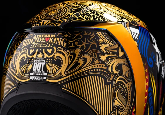 Airform Suicide King Helmet Gold M, 11, nordicamoto.ro