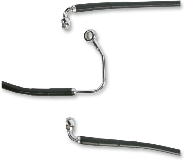 Stainless Steel Brake Line Kit Black, 1, nordicamoto.ro