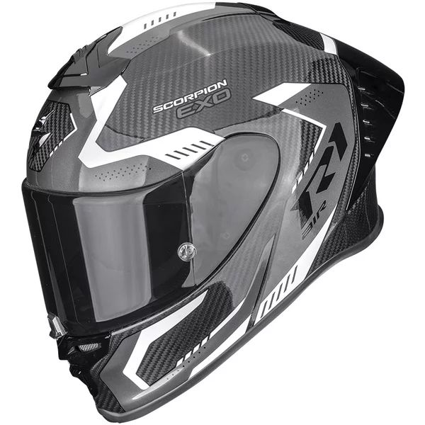 Casca integrala sport SCORPION EXO-R1 EVO II CARBON AIR PROPEL S Negru/Rosu, 2, nordicamoto.ro
