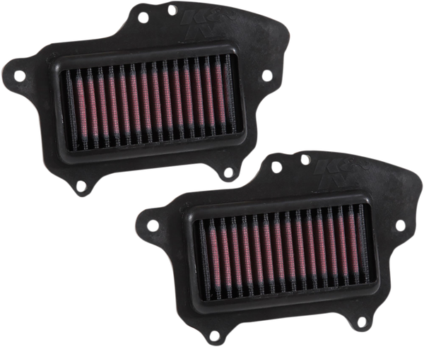 High-flow Air Filter Black, Red, 1, nordicamoto.ro