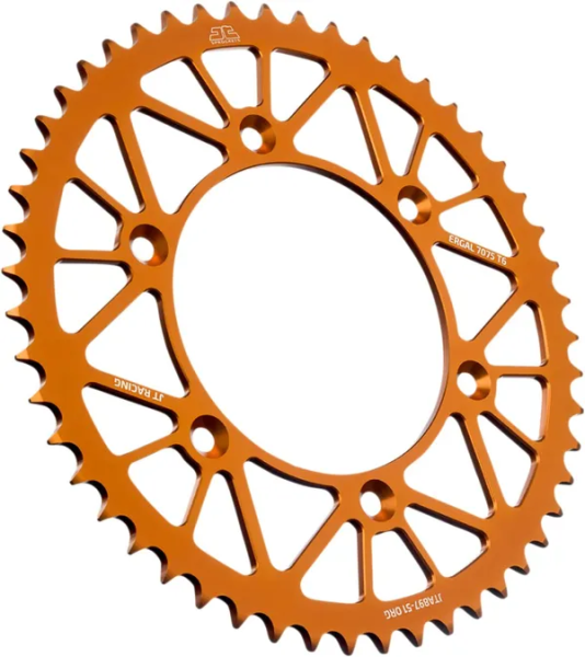 JT SPROCKETS Racelite Aluminum Rear Sprocket Orange 