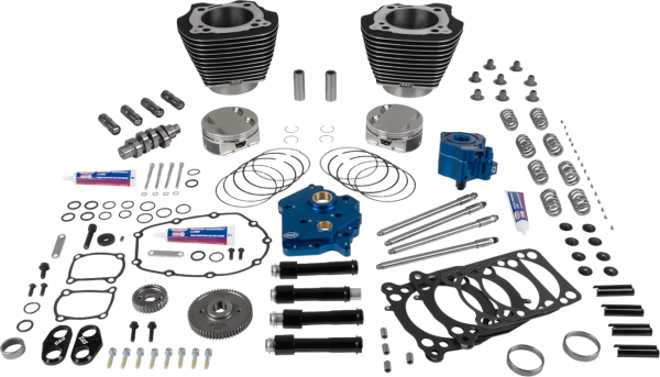 Engine Performance Kit Highlighted Fins-Wrinkle Black, 1, nordicamoto.ro