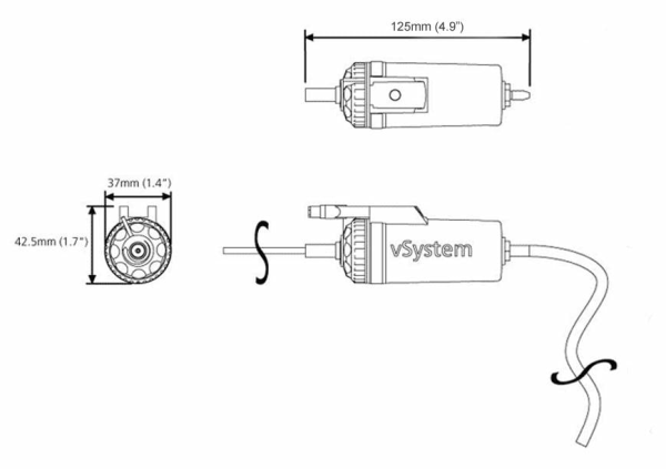 Sistem Scottoiler lubrifiere lant vSystem Micro-2
