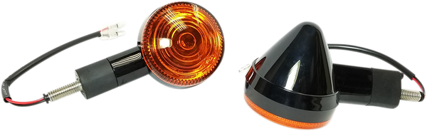 Dot/e-marked Aluminum Body Turn Signals Black