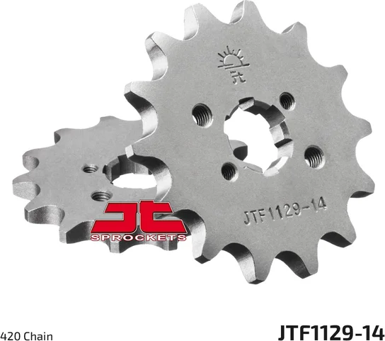 JT SPROCKETS Pinion față, culoare naturală, 1, nordicamoto.ro