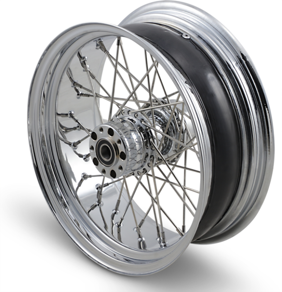 Rear Wheel 16x3.5 80-spoke Chrome Silver, 1, nordicamoto.ro