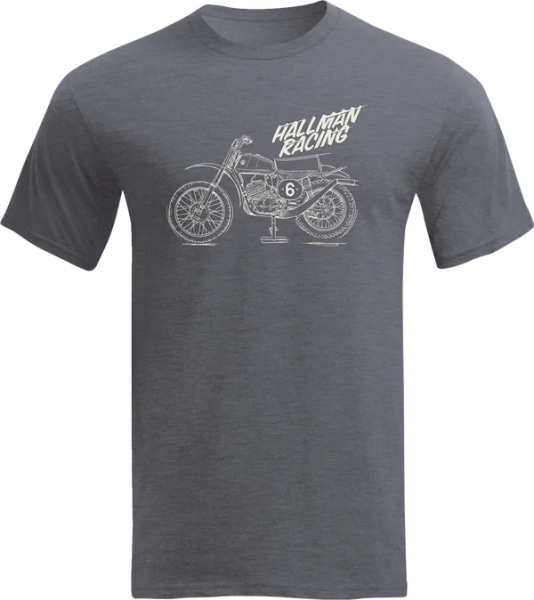 Tricou Thor Hallman CZ Blue/Heather Gray M, 1, nordicamoto.ro