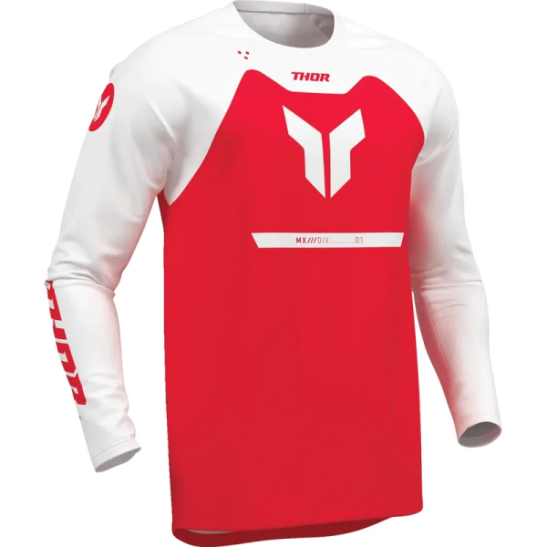 Youth Ridemode Menace Jersey Red, White S, 2, nordicamoto.ro