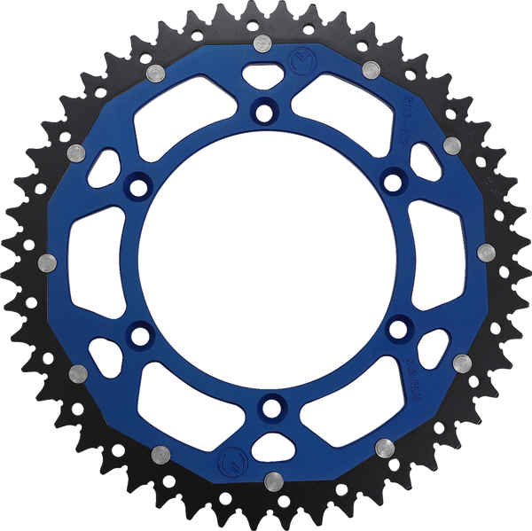MOOSE RACING Pinion dublu albastru, 2, nordicamoto.ro